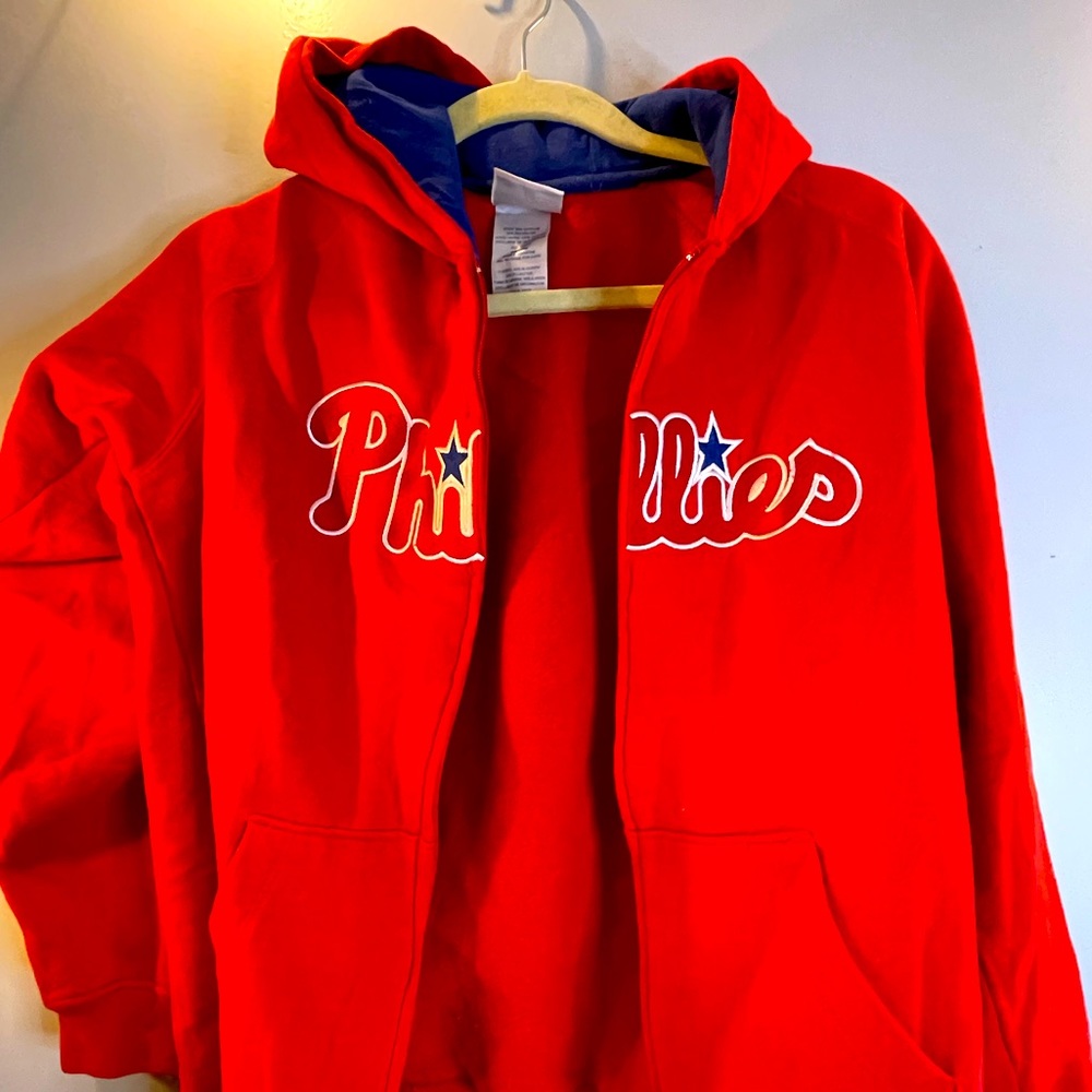 Philadelphia Phillies Zip Up Hoodie, Youth 14/16